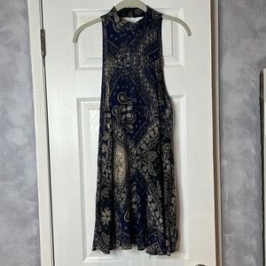 FREE PEOPLE Paisley Shirt Dress